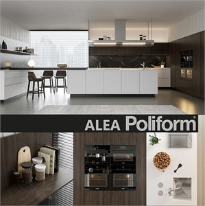Kitchen Poliform Varenna Alea 4 (vray GGX, corona PBR)
